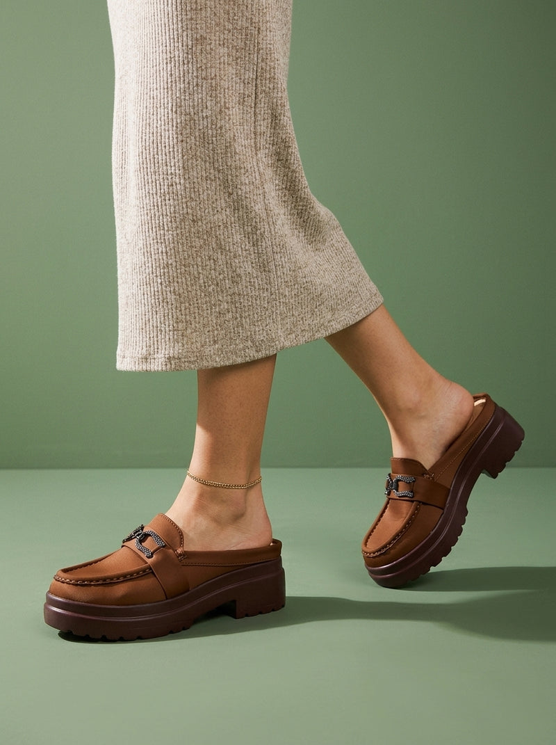 Women Back Open Slippers M0525B