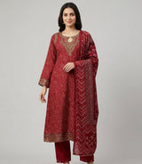 Embroidered 3 Piece Suit