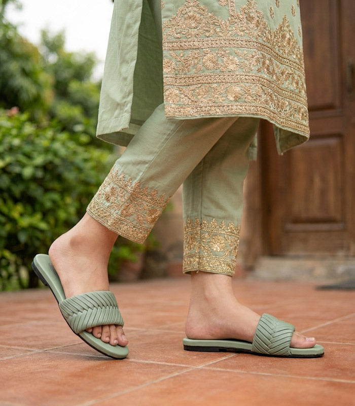 Women Flat Slippers i4389k