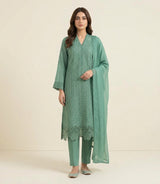Embroidered 3 Piece Suit