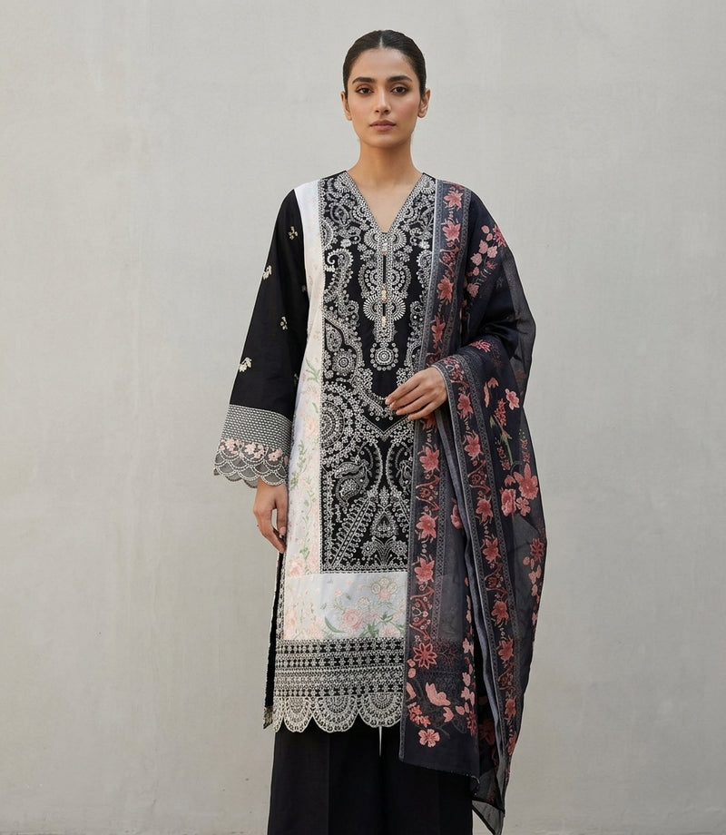 Embroidered 3 Piece Suit