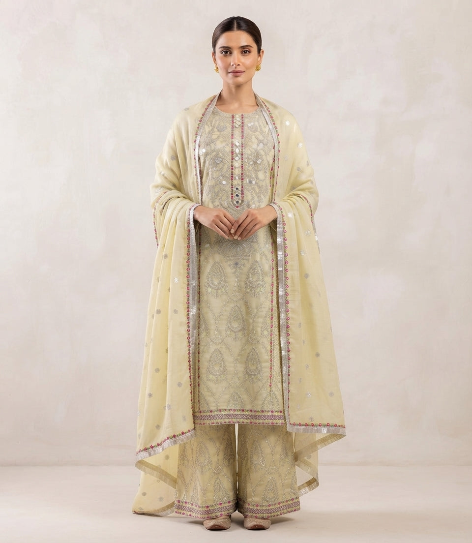 Embroidered Suit 3PC 1297w