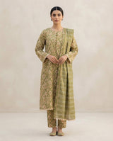 Printed Khaddar Suit 3Pc 1298sn